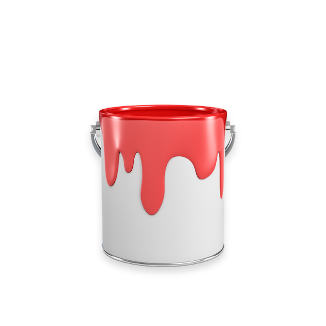 red paint can